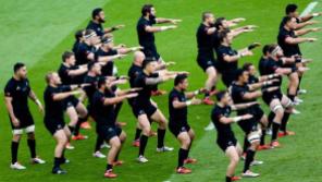 New Zealand performing the Haka at the 2015 World Cup in the Pool stage