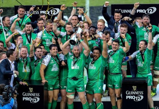 Connacht won the Pro12 Rugby title against Leinster during the 2015-2016 season final