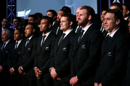 The All Blacks Captain Richie McCaw during the New Zealand squad announcement for the 2015 World Cup
