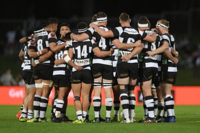 The Hawke's Bay players together before the game against Manawatu during the Mitre 10 Cup 2018 in Napier, New Zealand