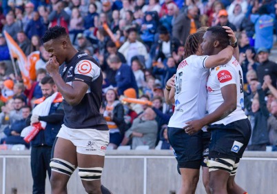The Free State Cheetahs back-rower Junior Pokomela got a brace against the Sharks during the 2019 Currie Cup semi-final, in Bloemfontein