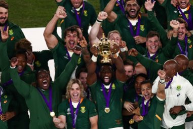 South Africa won the 2019 World Cup after defeating England as the Springboks skipper Siya Kolisi lifts the Trophy